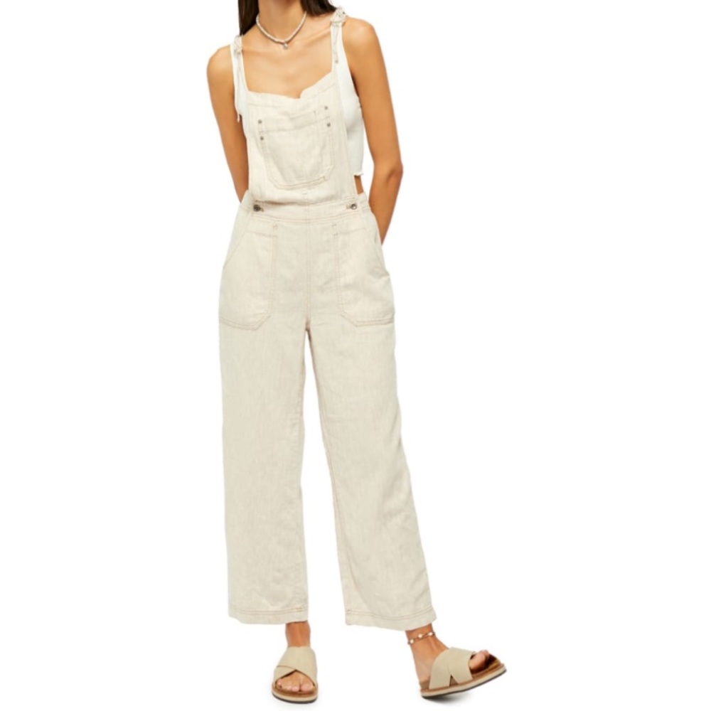 Free People Natural Sights Overalls